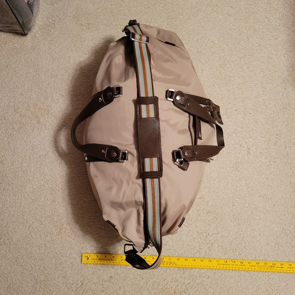 Tiffany & Co Newport Large Weekend Bag Khaki Nylon - Picture 6 of 15